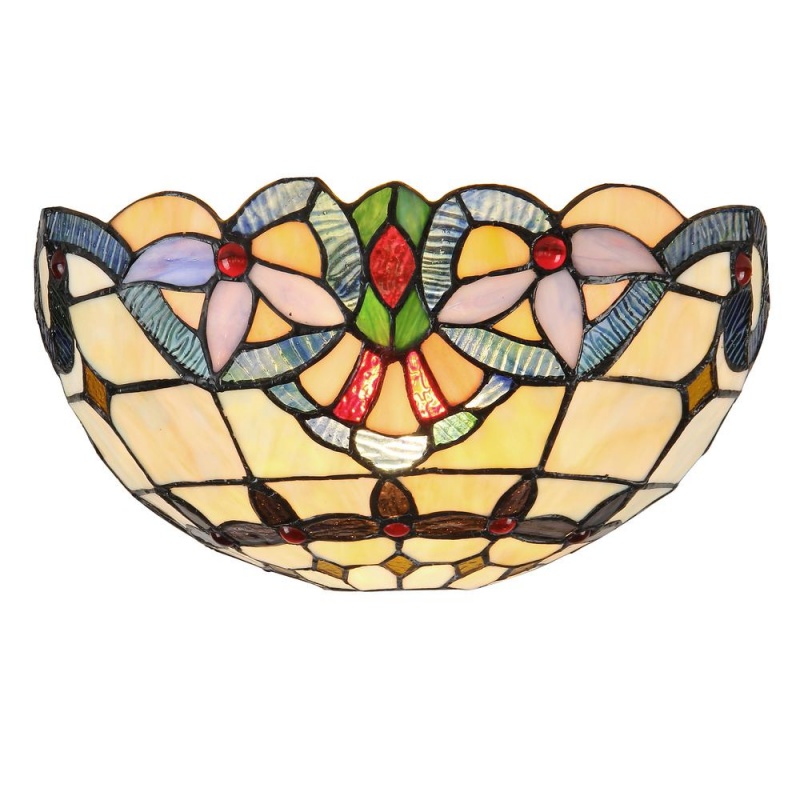 Cooper Tiffany-Style 1 Light Victorian Wall Sconce 12" Wide