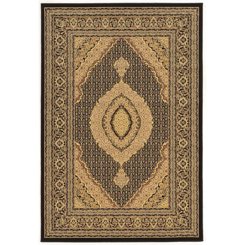 Persian Treasures Mahi Tabriz Black 9X12 Rug