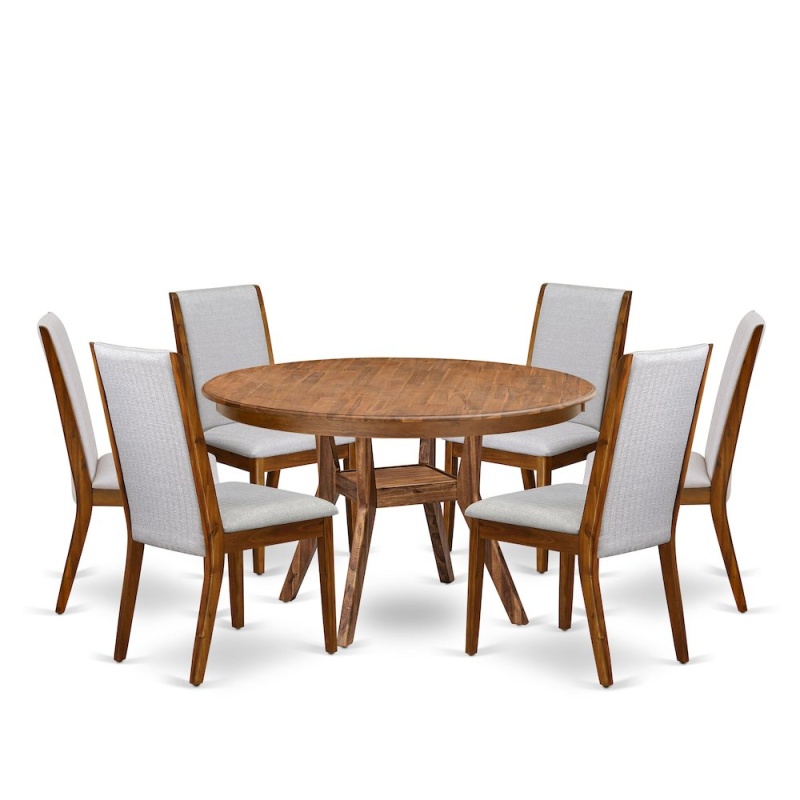 7-Pc Mid Century Modern Dining Set