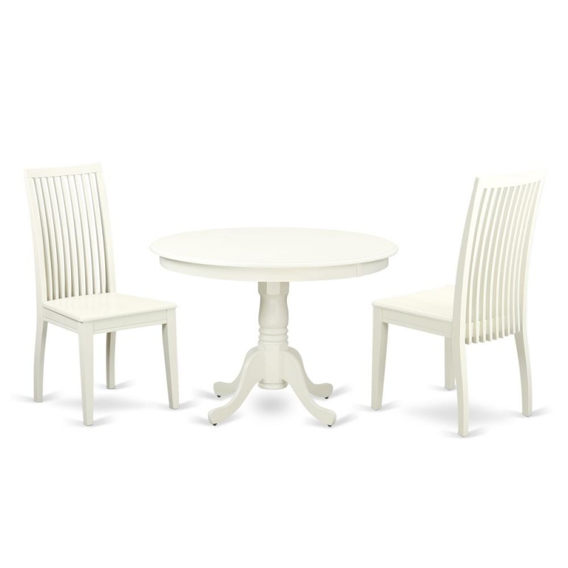 Dining Room Set Linen White, Hlip3-Lwh-w