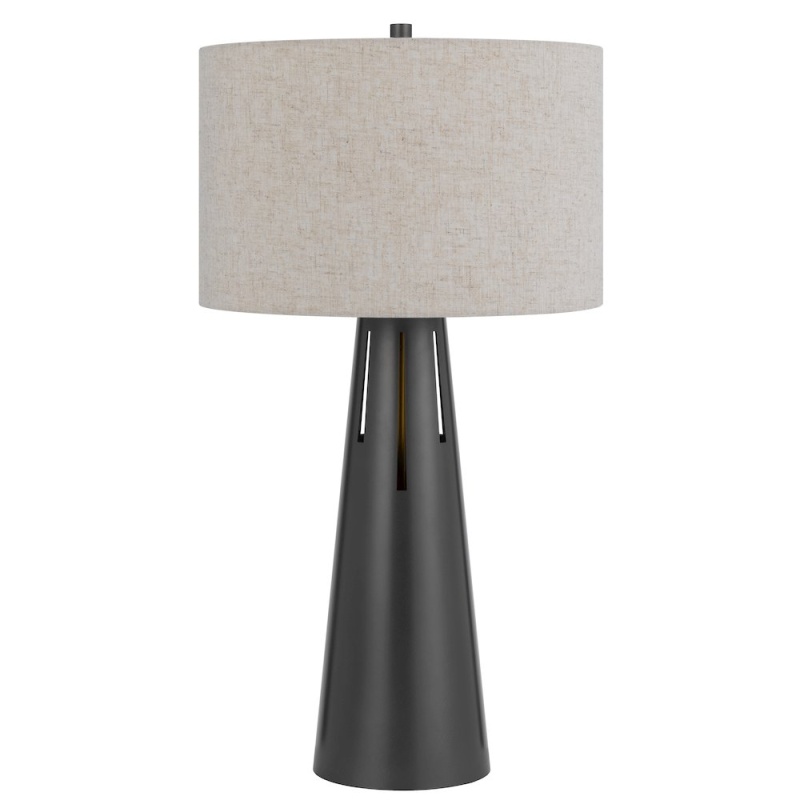 100W 3 Way Hayti Metal Table Lamp With 2W LED Night Light