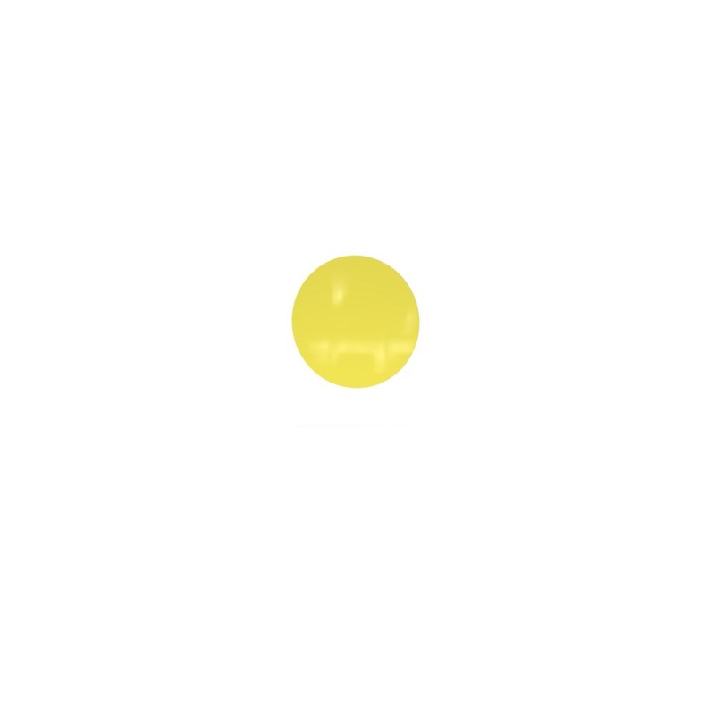 Ghent Coda Low Profile Circular Glassboard, Magnetic, Yellow, 24" Diameter