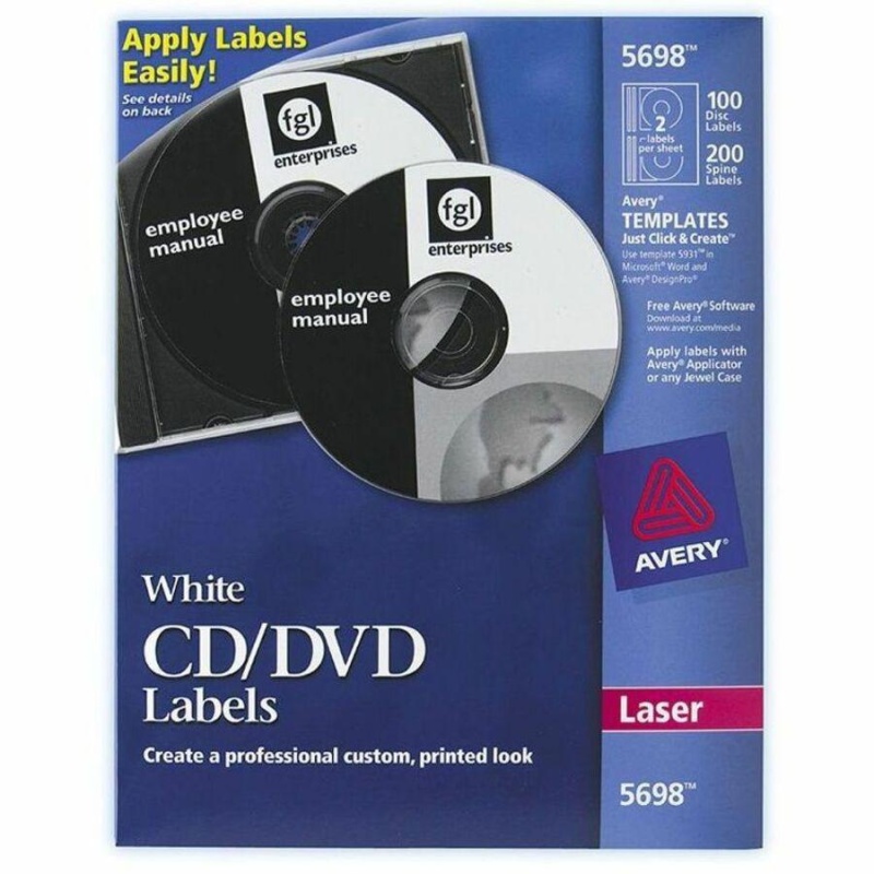 Avery® Optical Disc Label - 100 / Pack