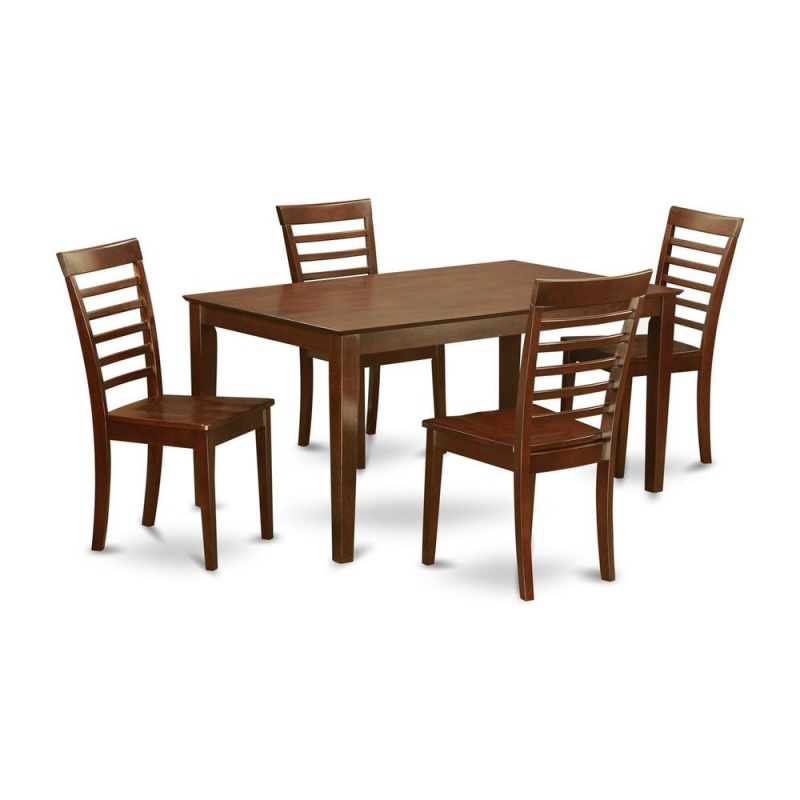 5 Pc Dining Room Set For 4-Table And 4 Dining Chairs