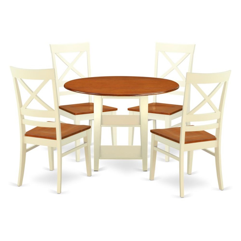 Dining Room Set Buttermilk & Cherry