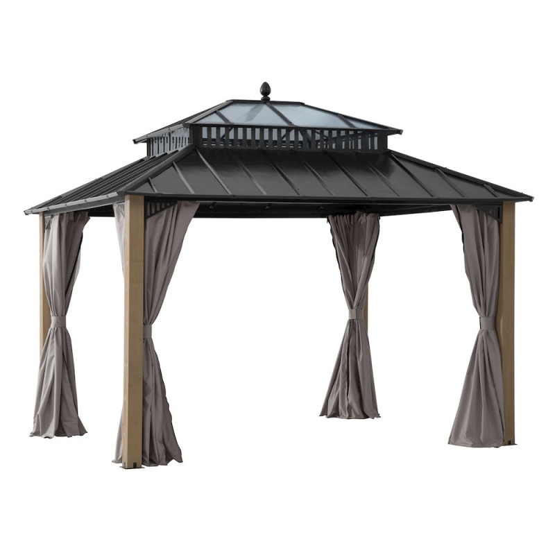 12 Ft. X 10 Ft. Kingston Extra-Tall, Wide Hardtop Wood Gazebo