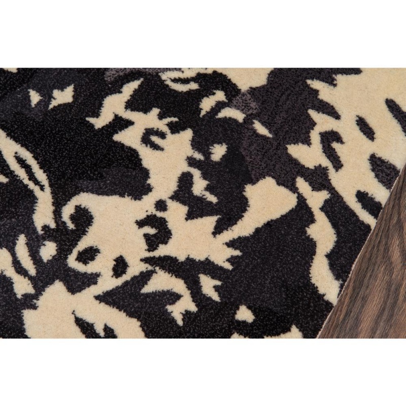 New Wave Area Rug, Charcoal, 5'9" X 5'9" Round