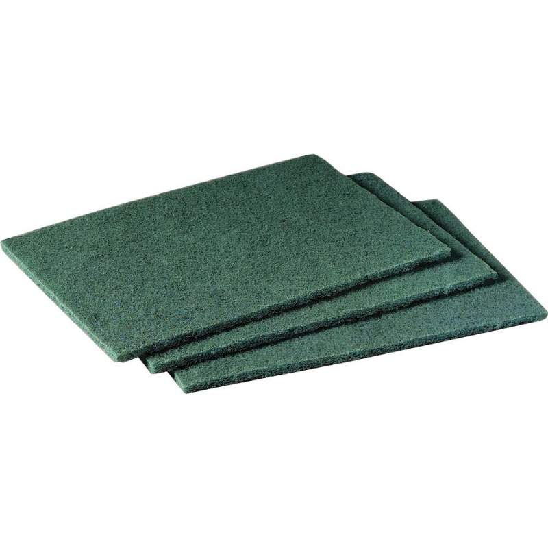 Scotch-Brite Scrubbing Pads - 6" Width X 9" Length - 60/Carton - Synthetic - Green