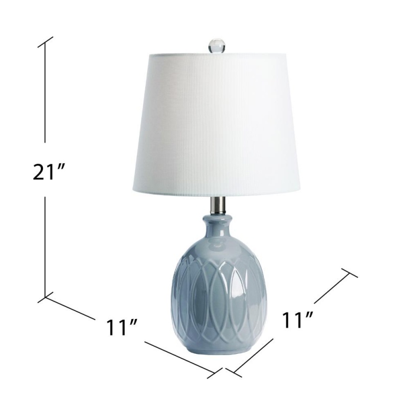 21.25"Th Ceramic Table Lamp, 1 Pc Ups/0.92'