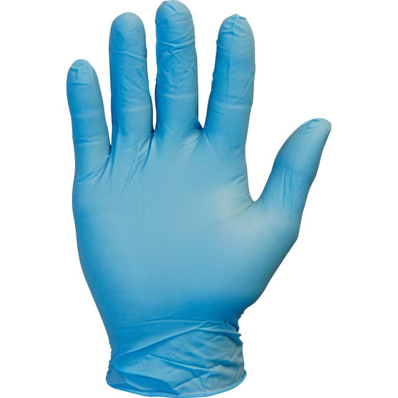 Safety Zone Powder Free Blue Nitrile Gloves Medium Size Blue PowderFree, Comfortable