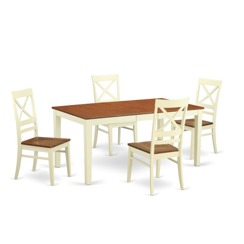 5 Pc Dinette Set For 4-Kitchen Table And 4 Dining Chairs