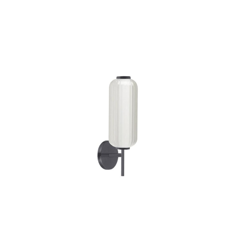 10W Wall Sconce with Clear Fluted Glass