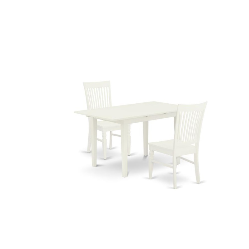 Dining Table- Dining Chairs, Nowe3-Whi-w