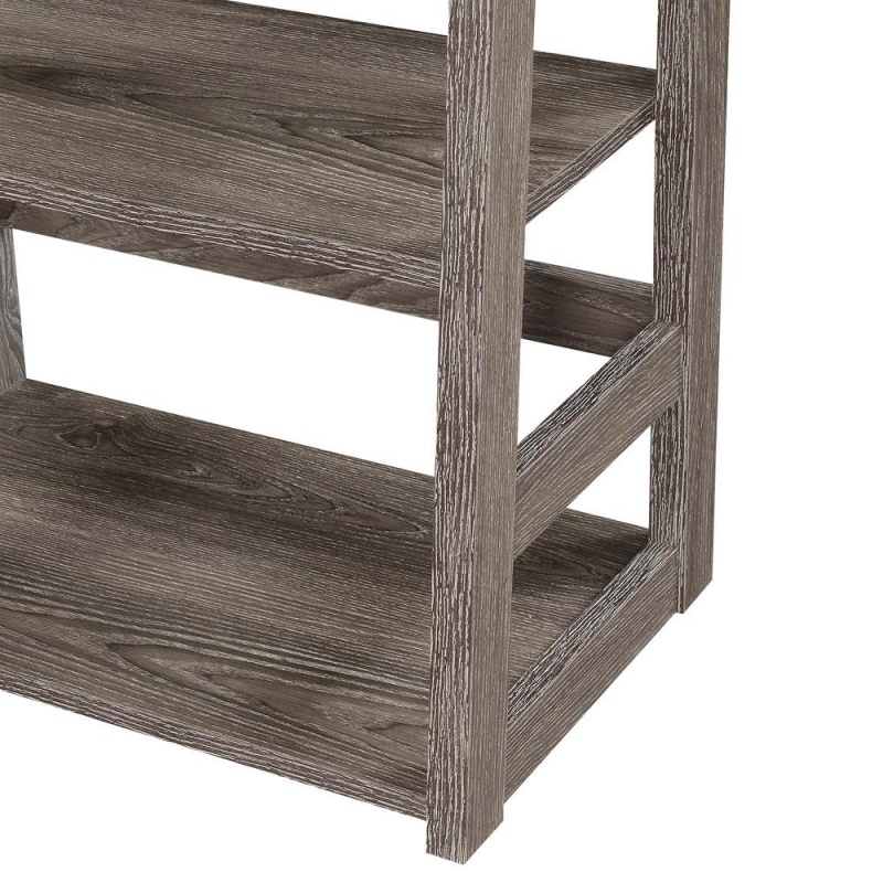 Designs2go Trestle Bookcase In Weathered Gray