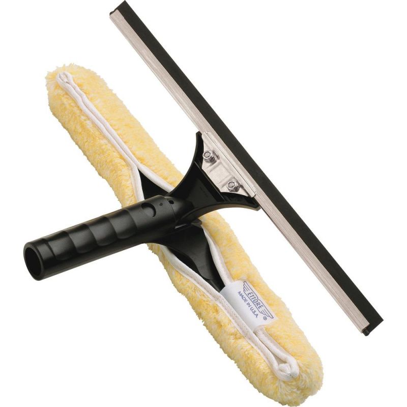 Ettore Stainless Backflip Cleaning Tool - 10" Blade - Grooved Handle, Heavy Duty - Stainless Steel