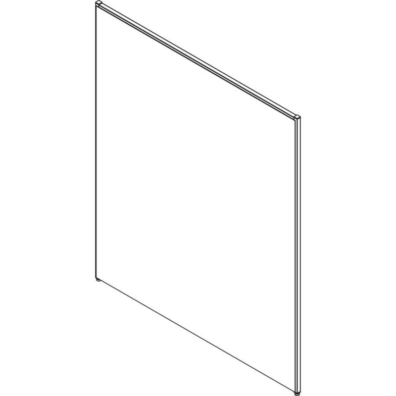 Lorell Gray Fabric Panels - 60.4" Width X 71" Height - Steel Frame - Gray - 1 Each