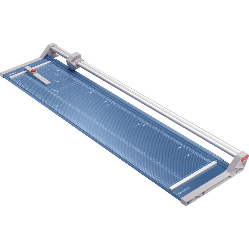 Dahle 558 Professional Rotary Trimmer - Cuts 12Sheet - 51" Cutting Length - 3.4" Height X 15.1" Width - Metal Base, Plastic Housing, Rubber, Steel, Aluminum - Blue, Gray