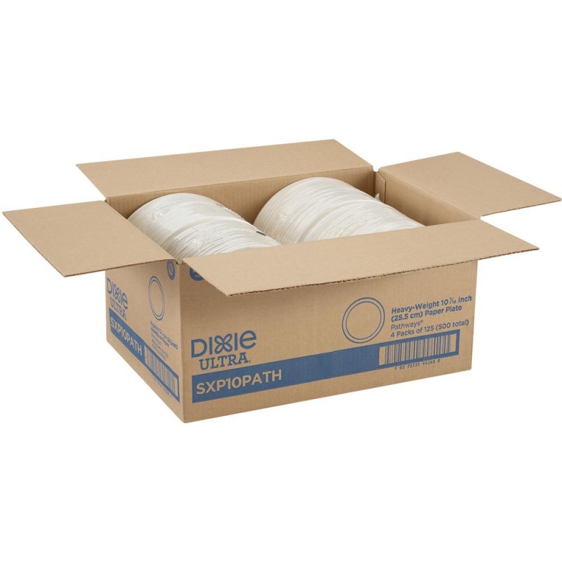 Dixie Basic® 6 Lightweight Paper Plates by GP Pro - Microwave Safe - White  - Paper Body - 100 / Pack - Thomas Business Center Inc