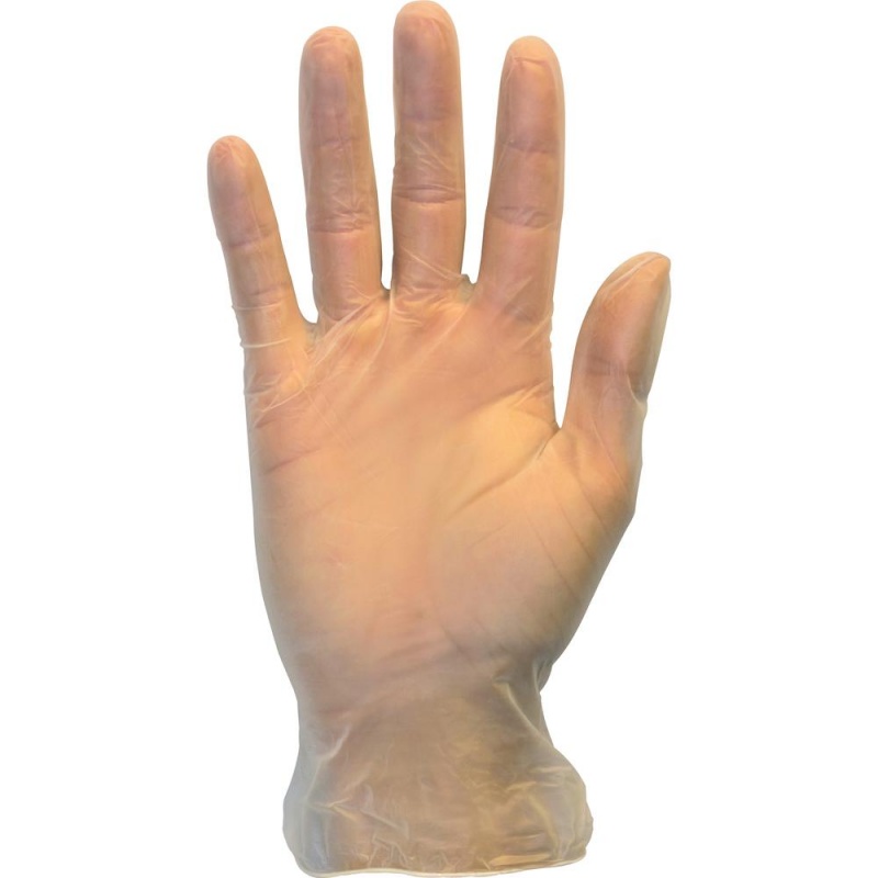 Safety Zone Powder Free Clear Vinyl Gloves - Hand Protection - Large Size - Vinyl - Clear - Comfortable, Latex-Free, Dehp-Free, Dinp-Free, Chlorinate, Powder-Free - For Food, Food Preparation, Cleanin