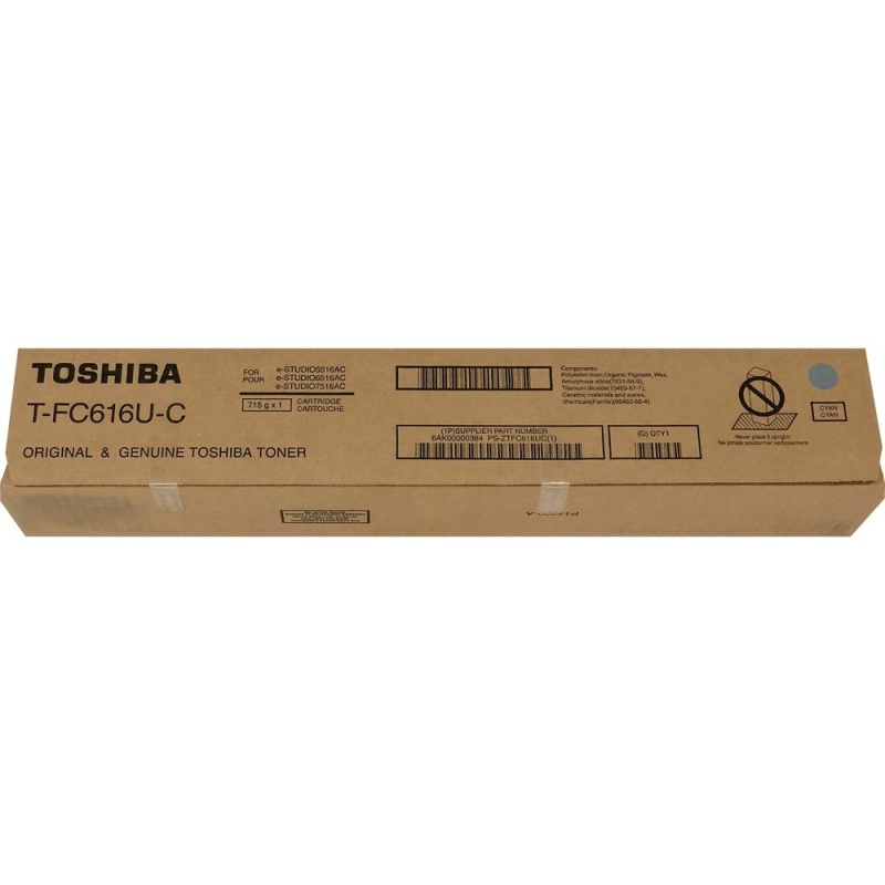 Toshiba Original Toner Cartridge - Cyan - Laser - 39200 Pages - 1 Each
