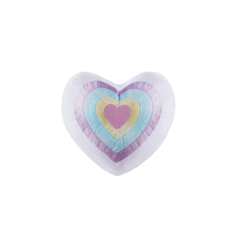 Tessa Tassel Comforter Set with Heart Shaped Throw Pillow in Lavender Color