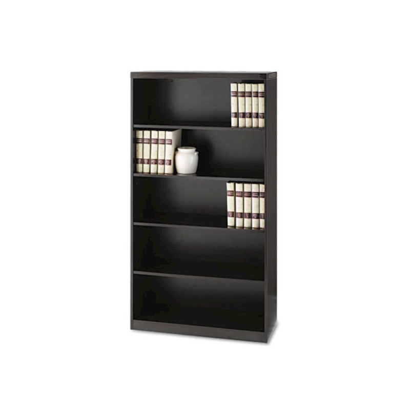 Aberdeen Series Five-Shelf Bookcase, 36W X 15D X 68-3/4H, Mocha
