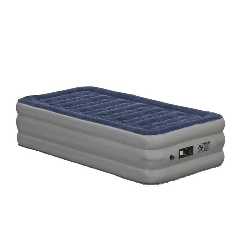 18 Inch Air Mattress With Etl Certified Internal Electric Pump And Carrying Case - Twin