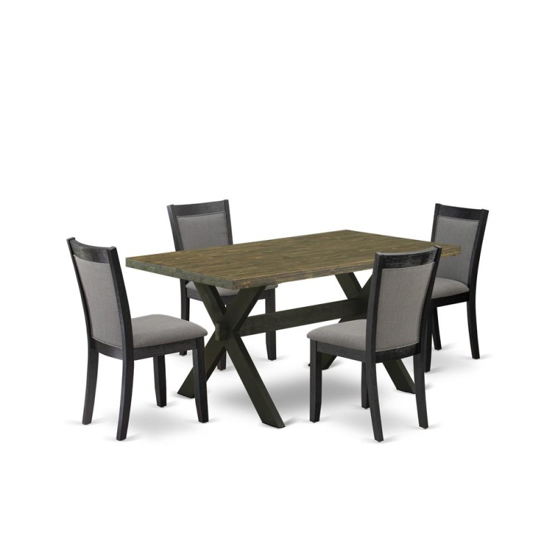 5 Piece Dining Table Set with 4 Chairs