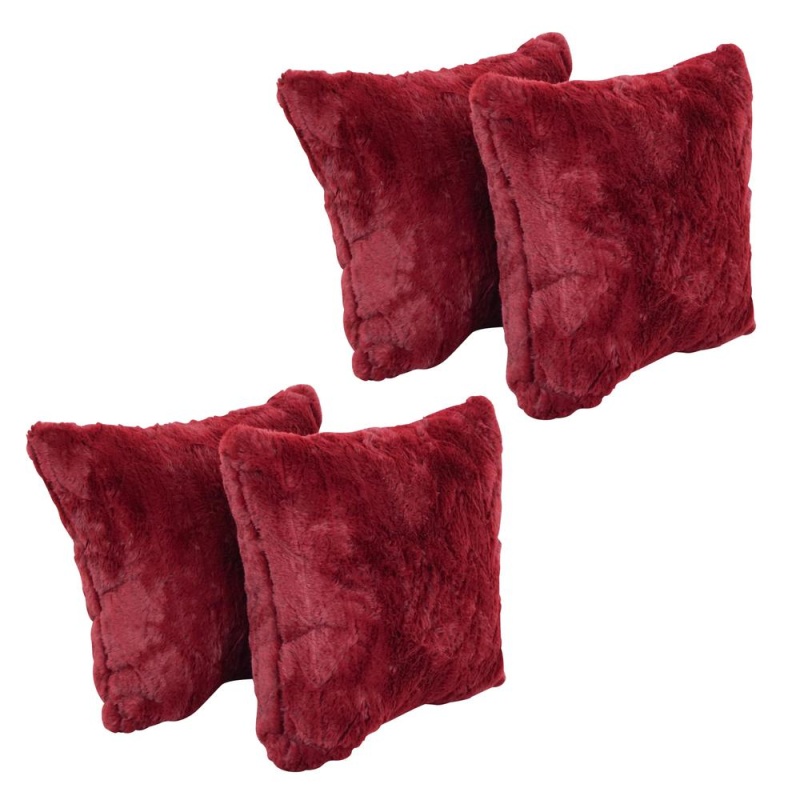 17-Inch Jacquard Throw Pillows With Inserts (Set Of 4) 9910-S4-Id-157