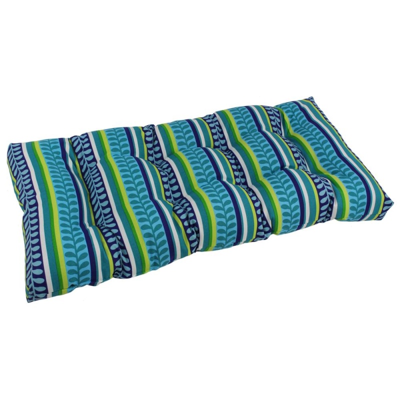 42-Inch By 19-Inch Squared Patterned Tufted Loveseat Cushion