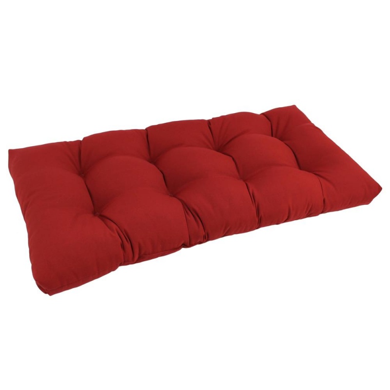 42-Inch By 19-Inch Squared Twill Tufted Loveseat Cushion