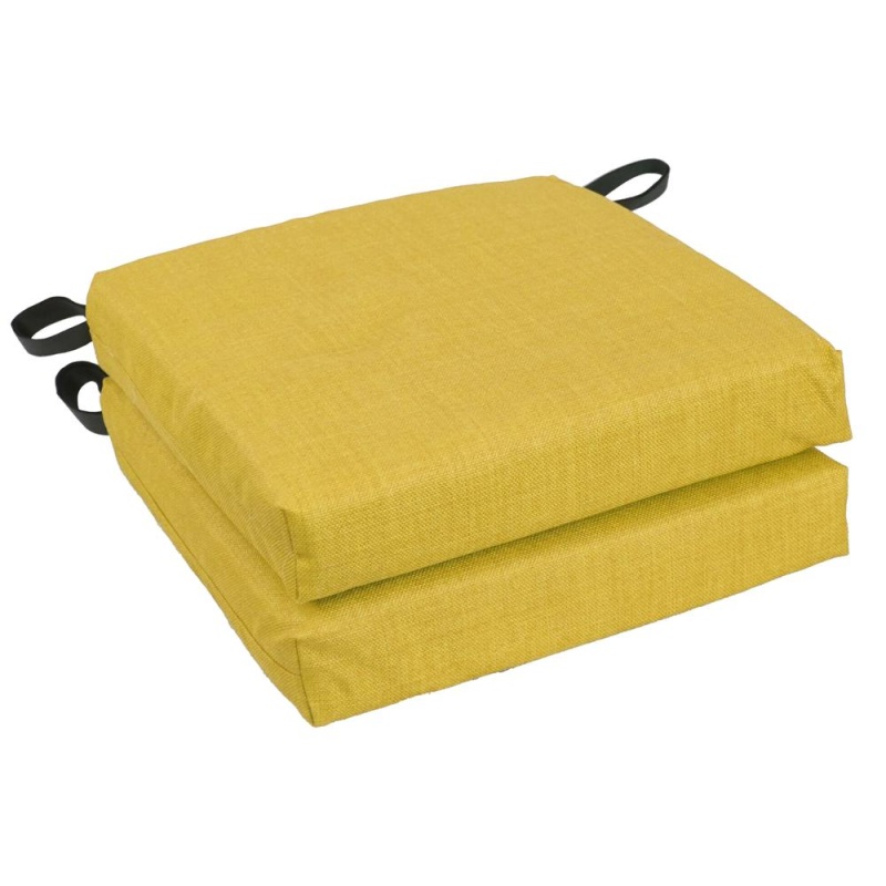 16-Inch Outdoor Cushion, Lemon