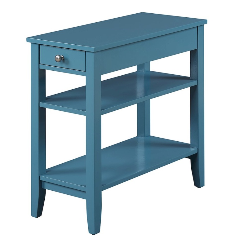 American Heritage 1 Drawer Chairside End Table With Shelves