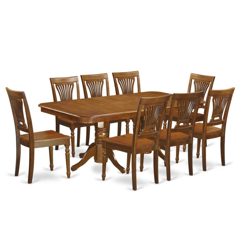 9 Pc Formal Dining Room Set with Table and 8 Chairs