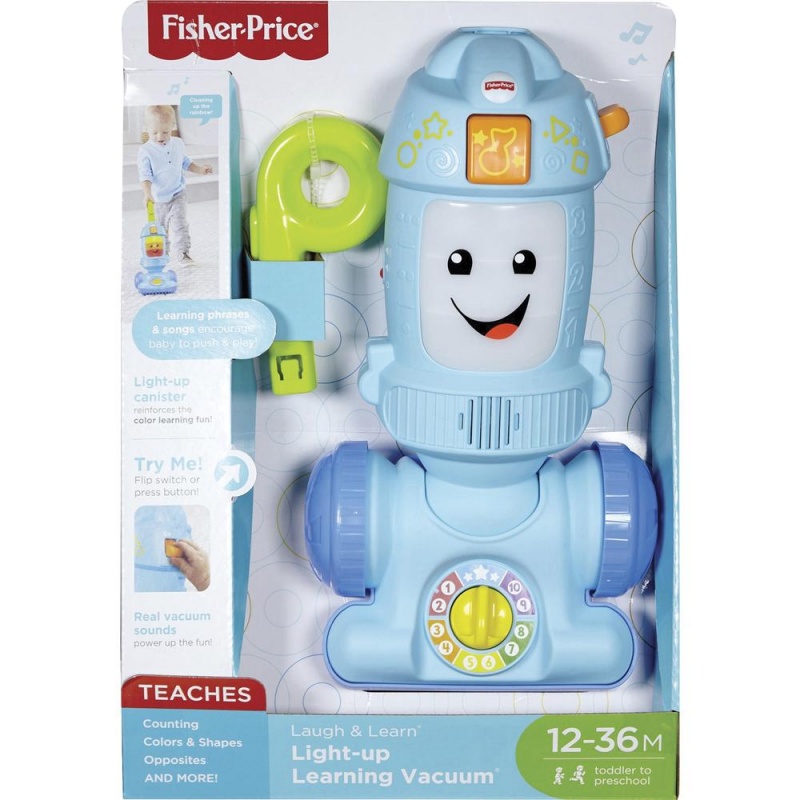 Fisher-Price Light-Up Learning Vacuum - Theme/Subject: Learning - Skill Learning: Songs, Open-Ended Phrases, Color, Counting, Physical Development, Shape, Opposite, Gross Motor, Balance, Coordination,