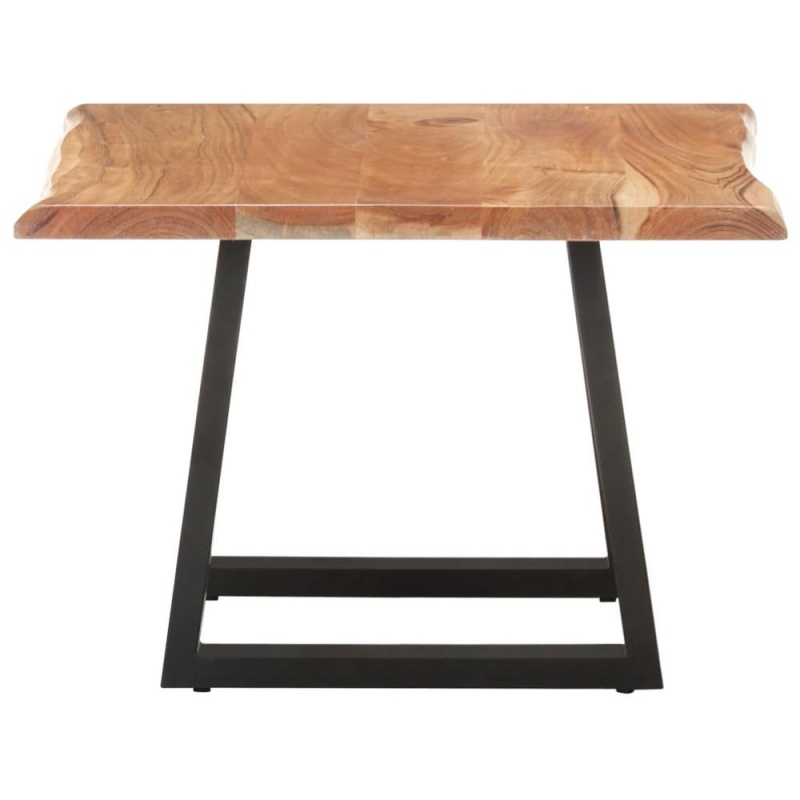 Vidaxl Coffee Table With Live Edges 23.6"X23.6"X15.7" Solid Acacia Wood 1047