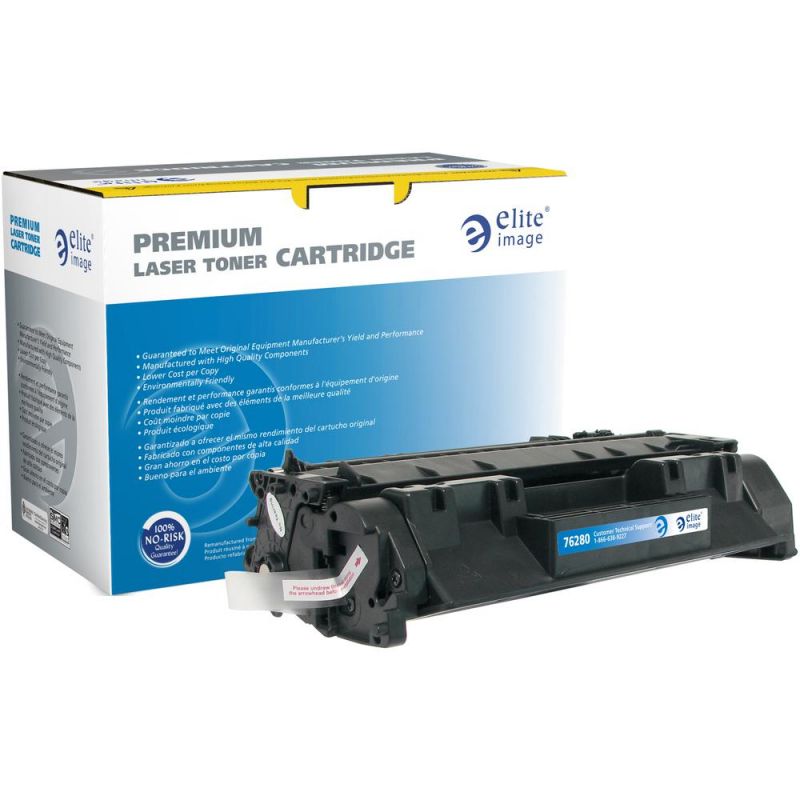 Elite Image Remanufactured Toner Cartridge - Alternative For Hp 05A (Ce505a) - Black - Laser - Extended Yield - 5000 Pages - 1 Each