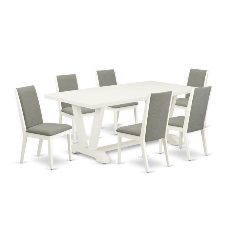 7-Piece Rectangular Dining Room Table Set