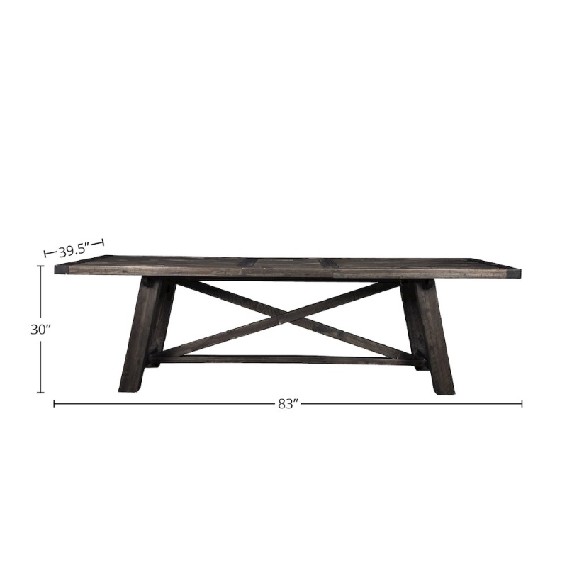 Newberry Extension Dining Table, Salvaged Grey