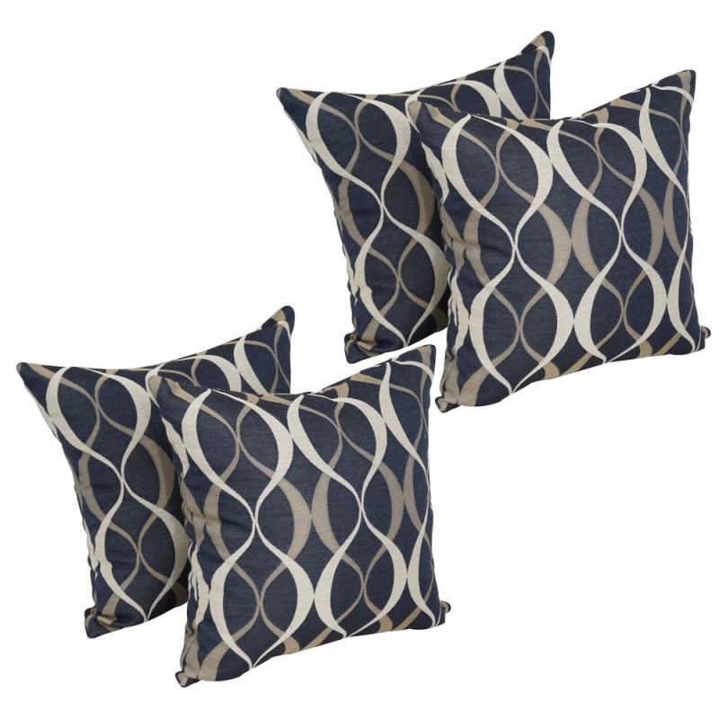 17-Inch Square Premium Polyester Outdoor Throw Pillows (Set Of 4) 9910-S4-Po-003