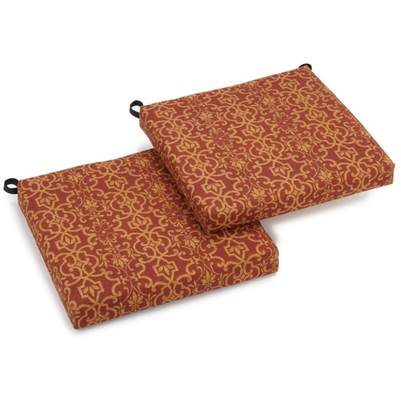 20-Inch By 19-Inch Spun Polyester Chair Cushion (Set Of Two)