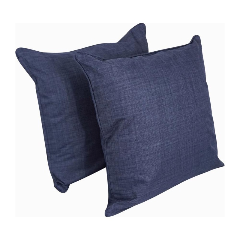 25-Inch Double-Corded Spun Polyester Square Floor Pillows With Inserts (Set Of 2) 9813-Cd-S2-Reo-Sol-05