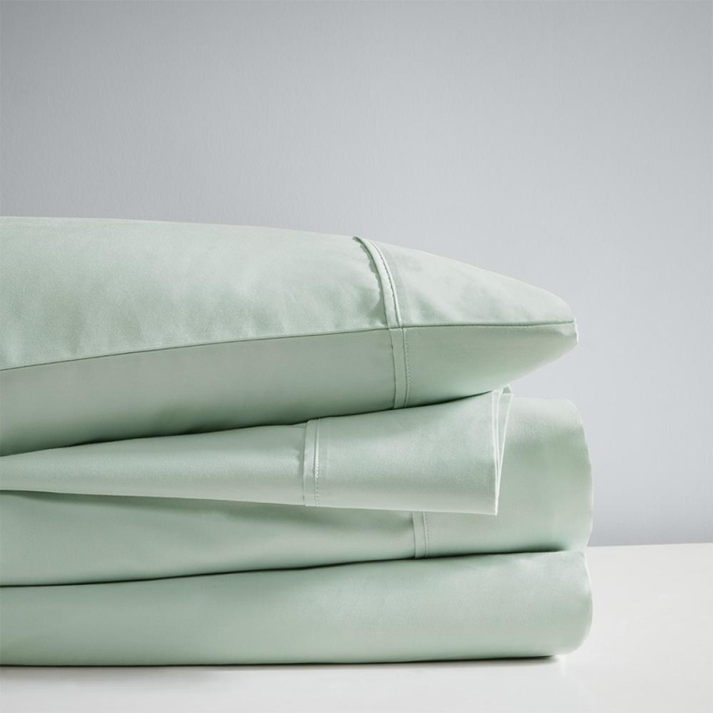 55% Cotton 45% Polyester Solid Antimicrobial Sheet Set W/ Heiq Temperature Regulating