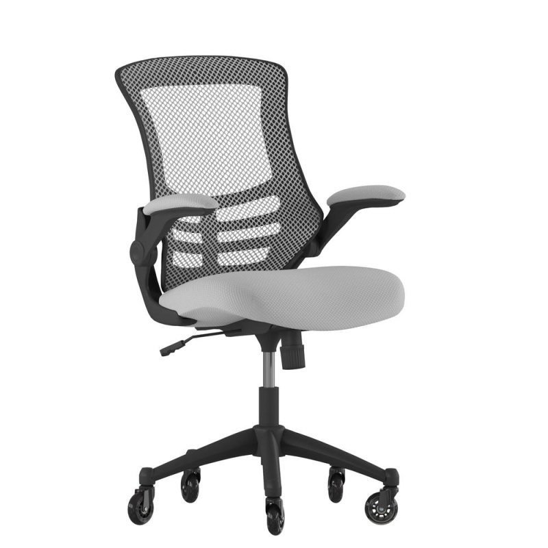 Flash Furniture Mid-Back Dark Gray Mesh Swivel Task Office Chair