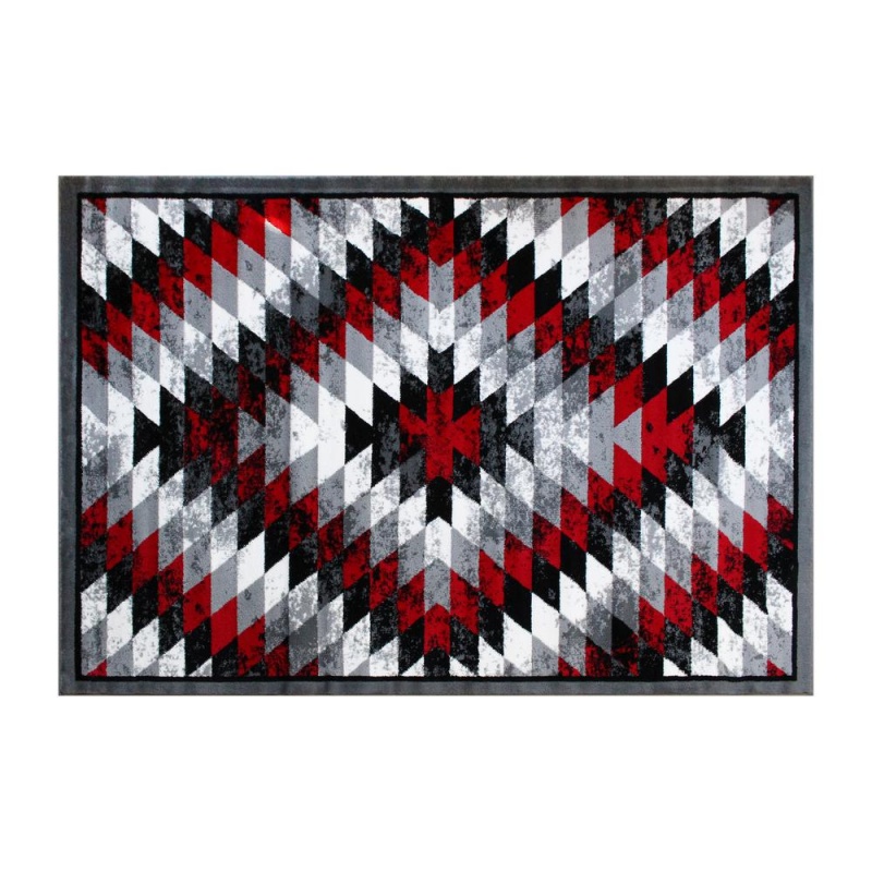 Southwestern 5' x 7' Red Area Rug