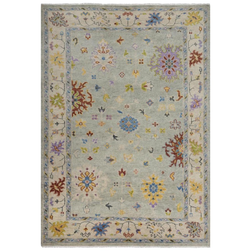 Hand Knotted Cut Pile Wool Rug, 10' X 14'