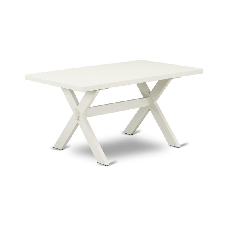 Dining Table Wire Brushed Linen White & Linen White, Xt026