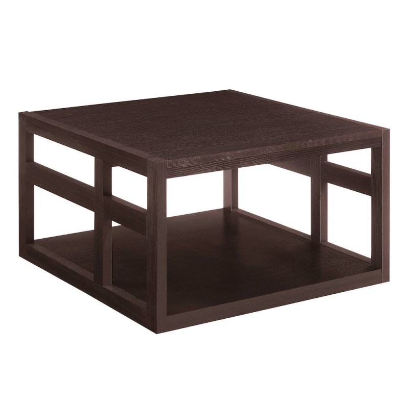 Monterey Square Coffee Table With Shelf