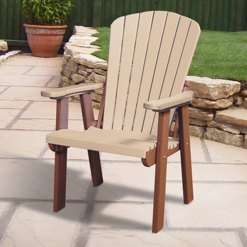 Fan Back Chair in Weatherwood with Tudor Brown Base