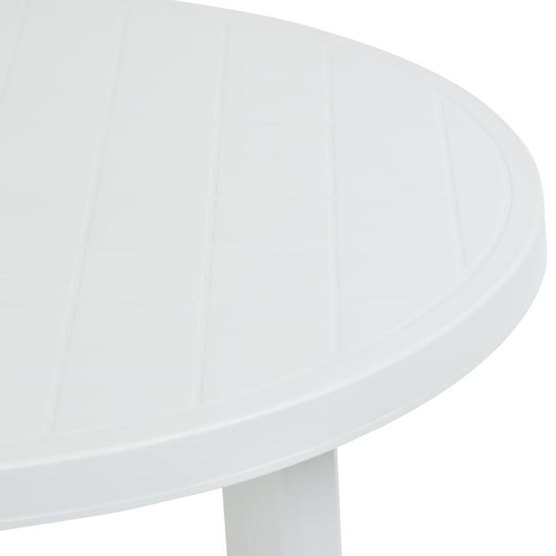 Vidaxl Garden Table White 35" Plastic 8805